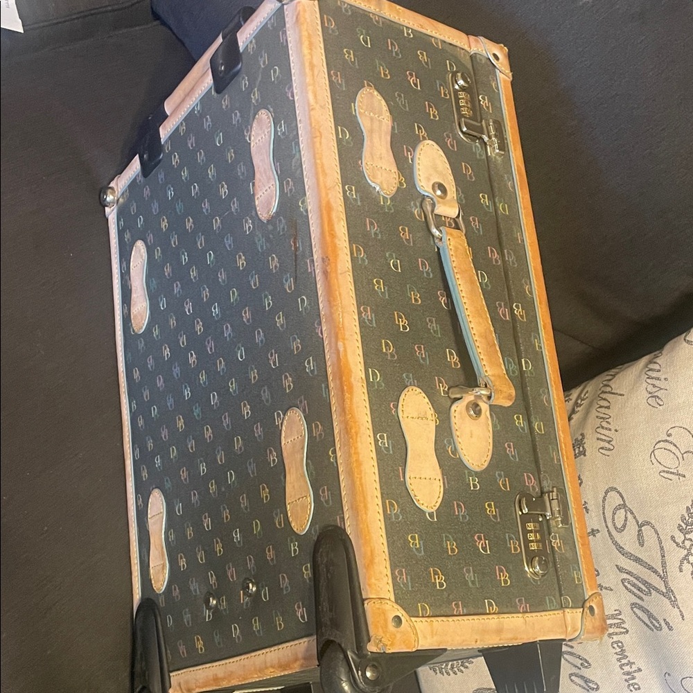 Dooney & Bourke Vintage Style Suitcase - Brown and Tan - Picture 13 of 15